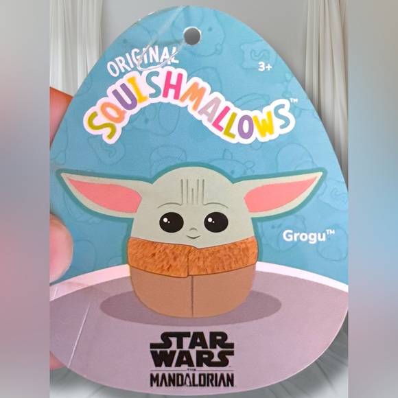 Star Wars Squishmallows Grogu Plush 14” The Mandalorian Baby Yoda Toy NWT - Picture 3 of 5